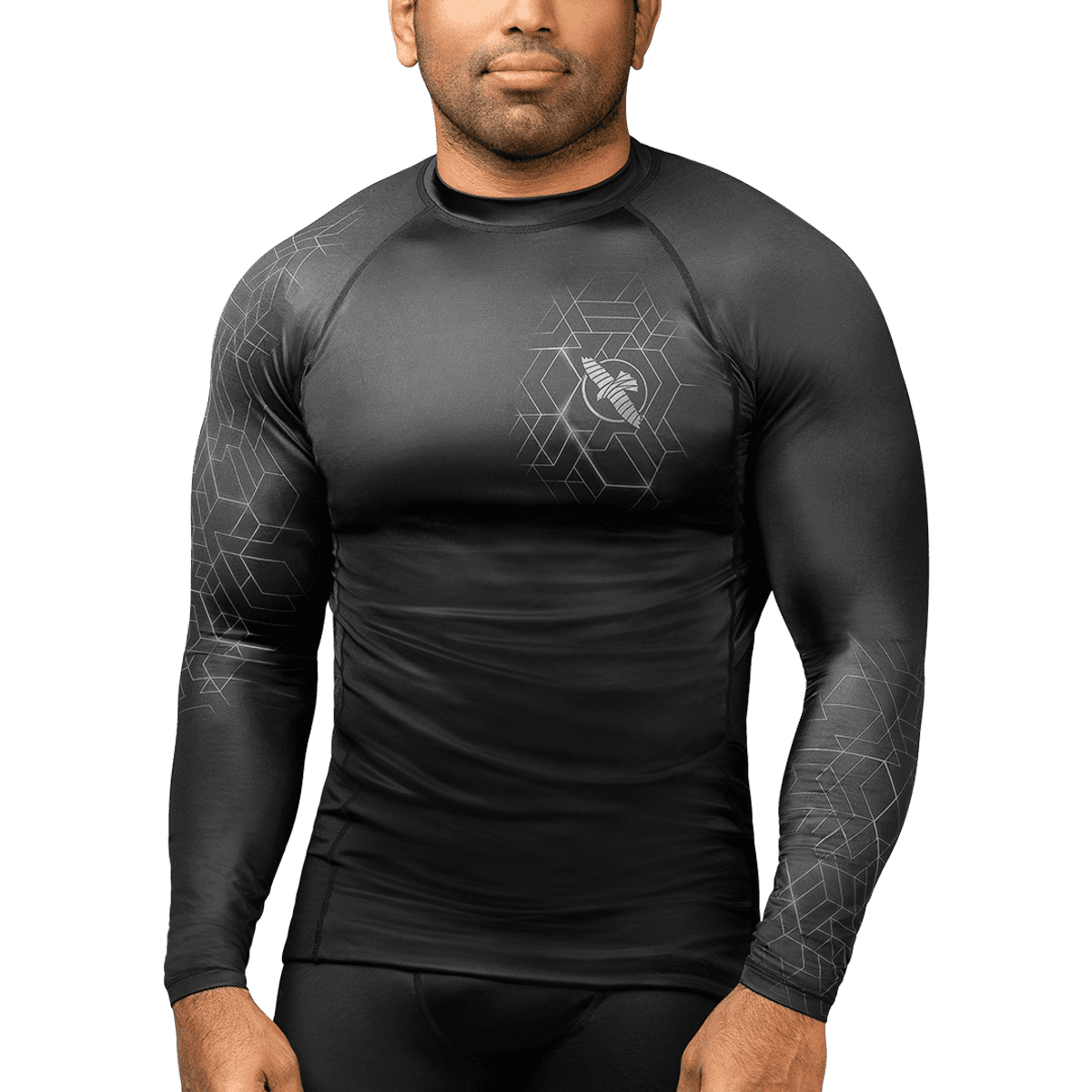 Hayabusa Geo Long Sleeve Rash Guard - Multiple Colours - Image 2