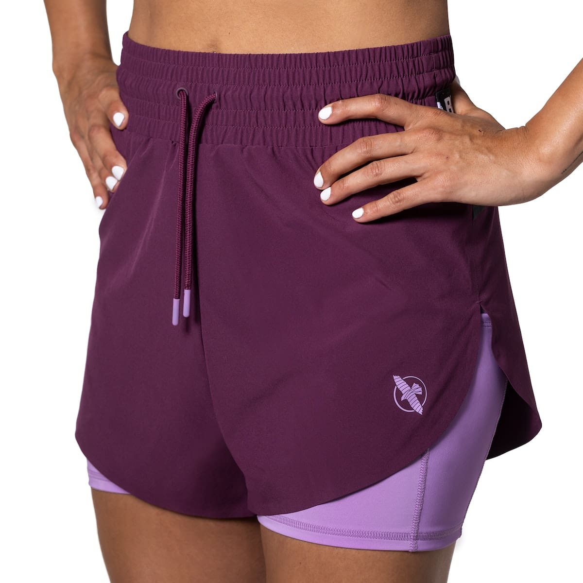Hayabusa Women’s Mid Rise Layered Shorts - Multiple Colours - Image 4