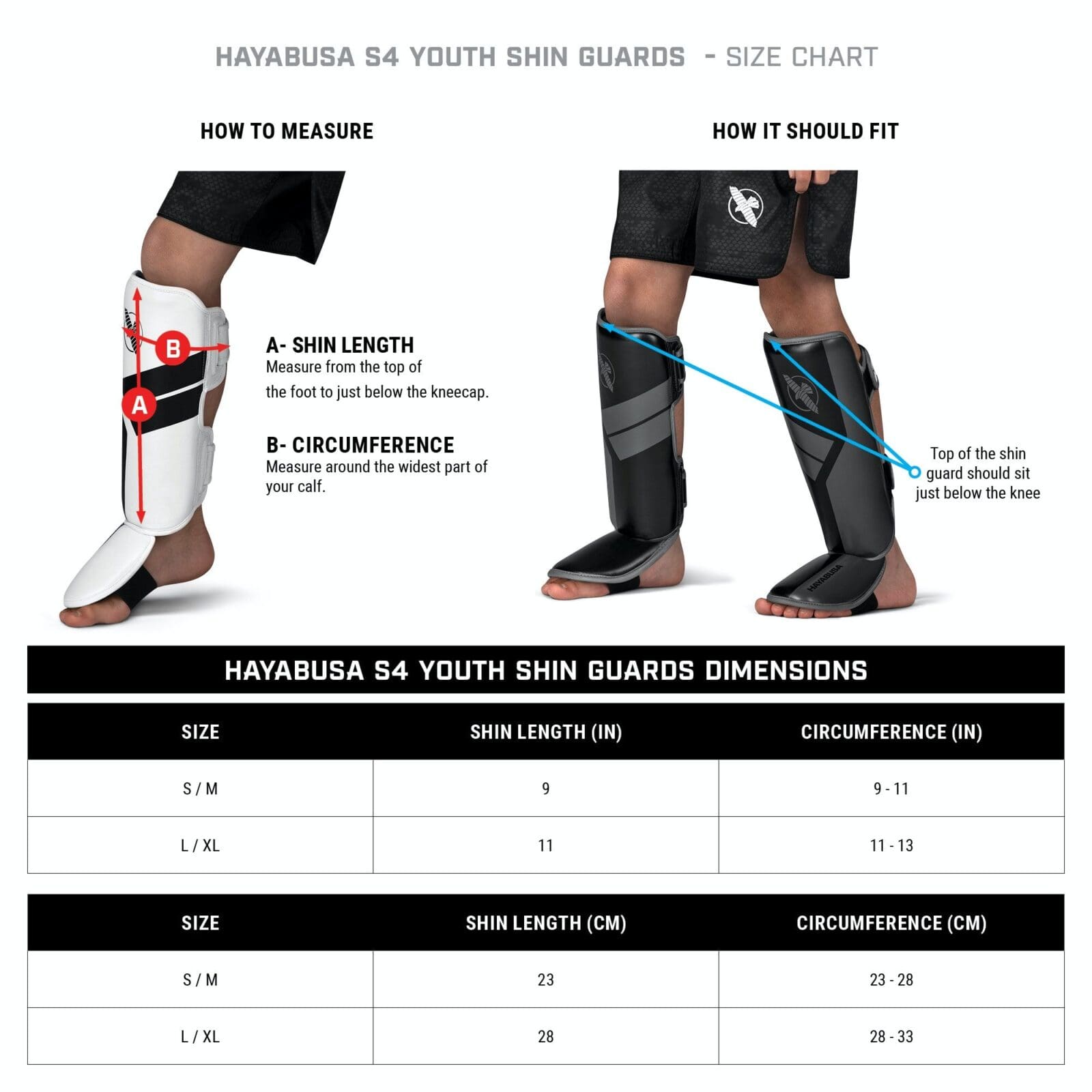 Hayabusa S4 Youth Shin Guards - Multiple Colours - Image 4