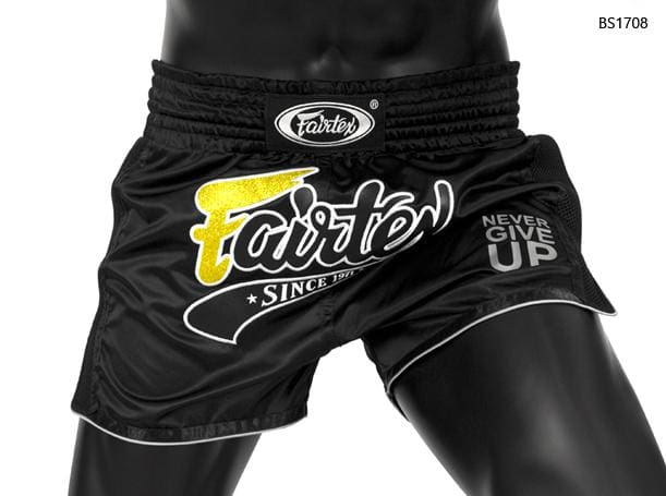Fairtex BS1708 Slim Cut Thai Shorts - Black