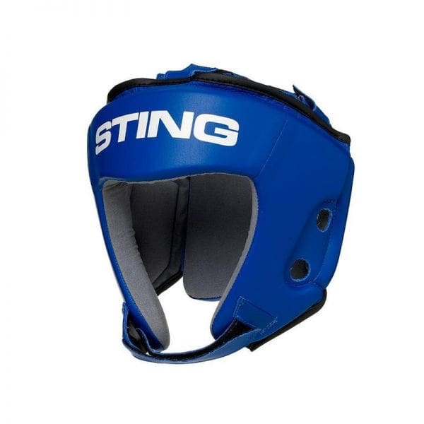 Sting AIBA Approved Competition Headgear - Blue / Red - Image 2