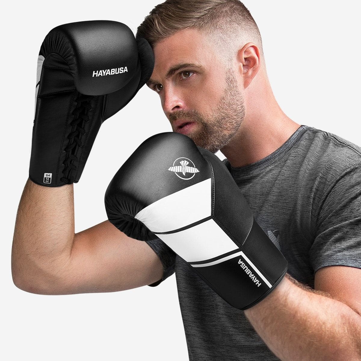 Hayabusa S4 Lace Up Boxing Gloves - Image 7