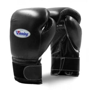 Winning MS-400-B Boxing Gloves Velcro 12oz - Black