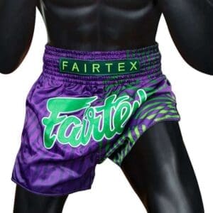 FAIRTEX BS1922 SLIM CUT MUAY THAI SHORTS – RACER PURPLE