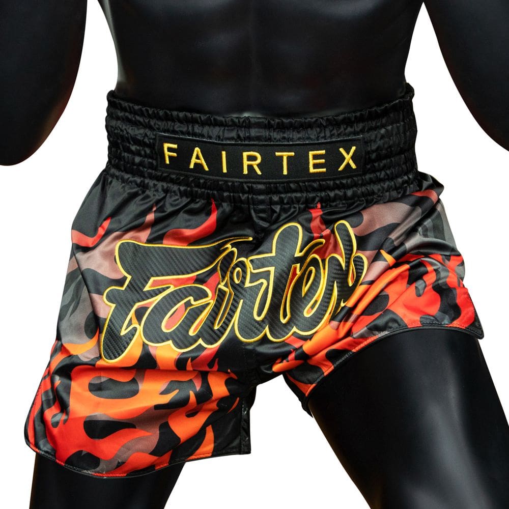 Fairtex Muay Thai Slim Cut Shorts - BS1921 "Volcano"