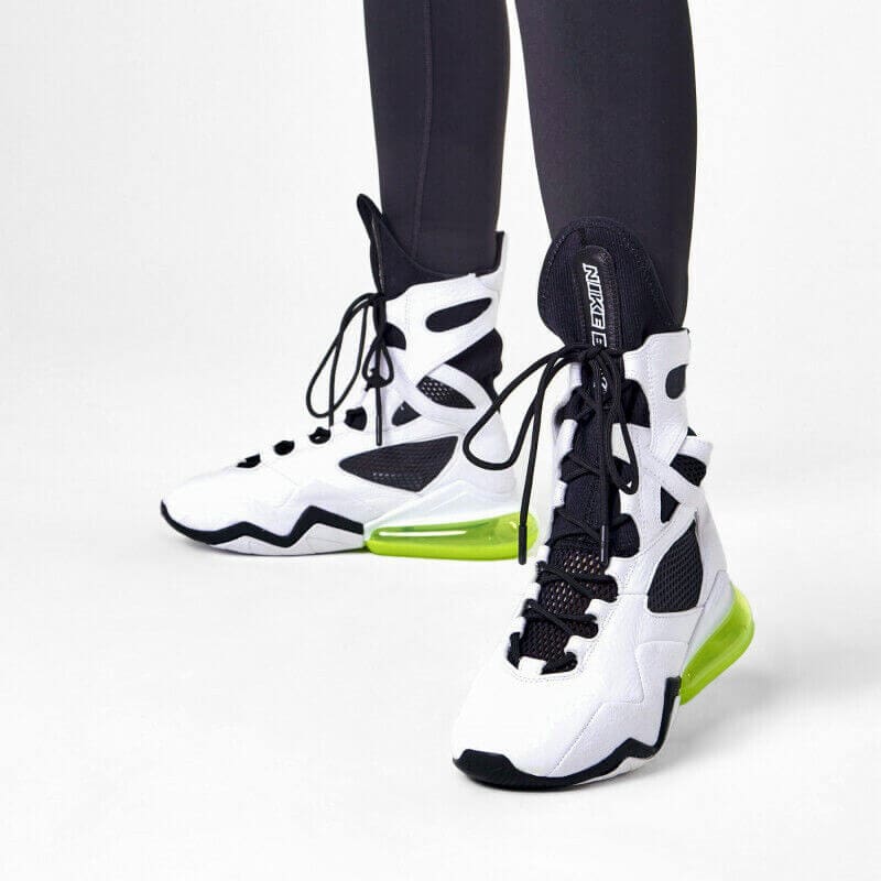 NIKE WOMEN'S AIR MAX BOX - White/Black/Green - Image 2