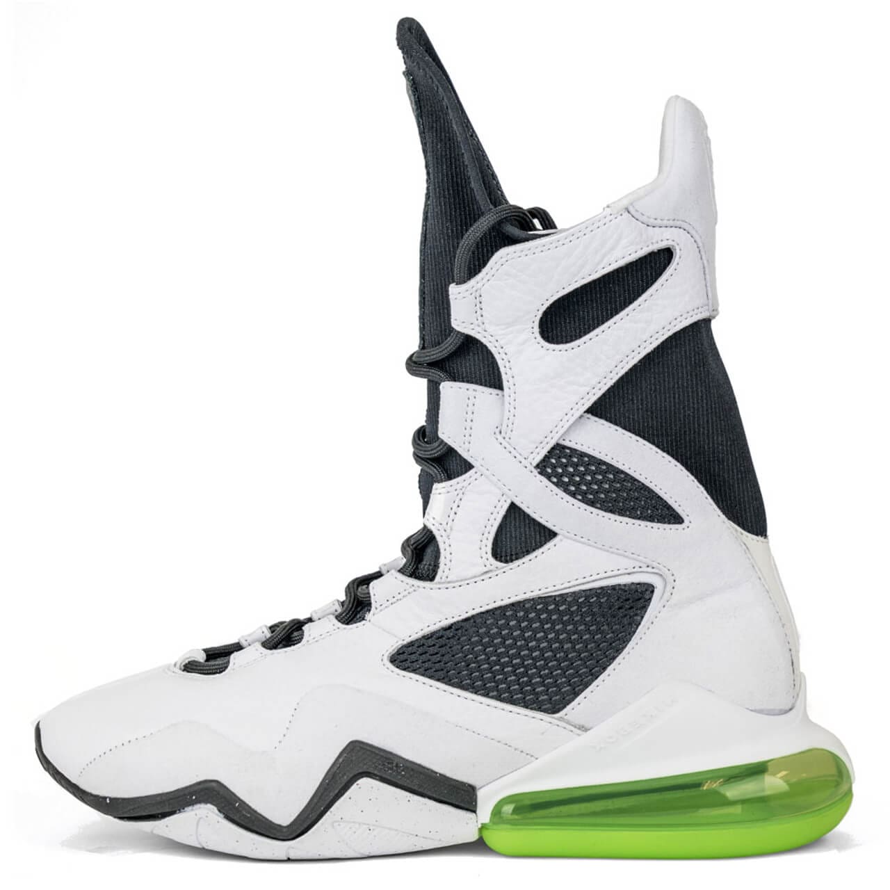 NIKE WOMEN'S AIR MAX BOX - White/Black/Green - Image 4