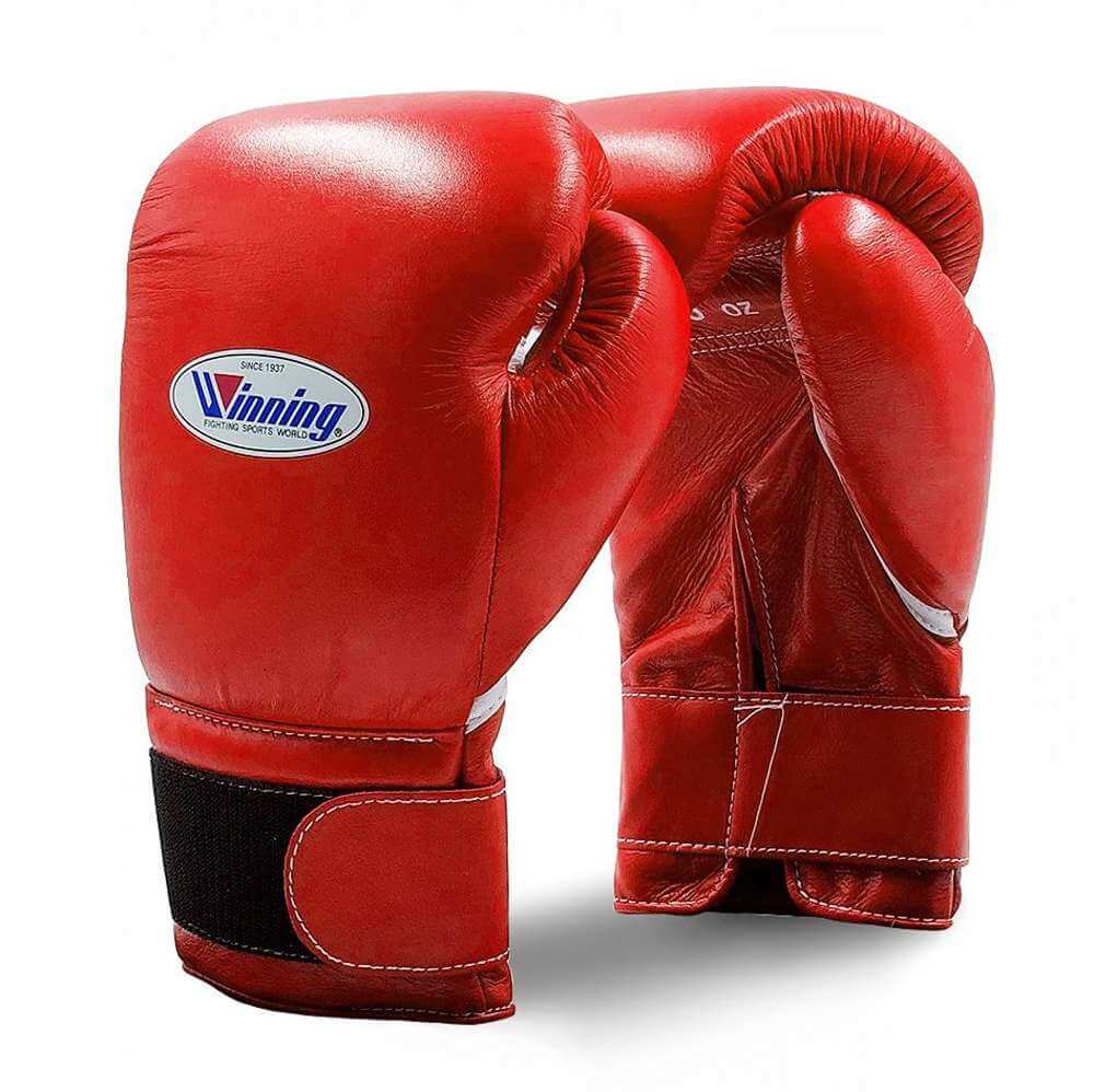 Winning MS-400-B Boxing Gloves Velcro 12oz - Red