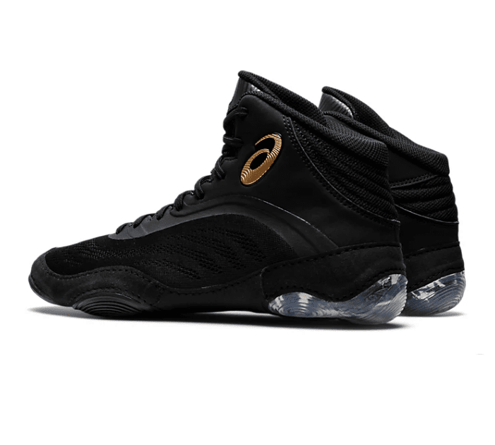 Asics SPLIT ELITE Black/Gold Wrestling Shoes - Image 4