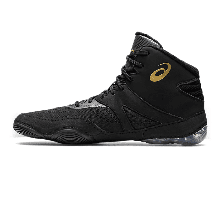 Asics SPLIT ELITE Black/Gold Wrestling Shoes - Image 5