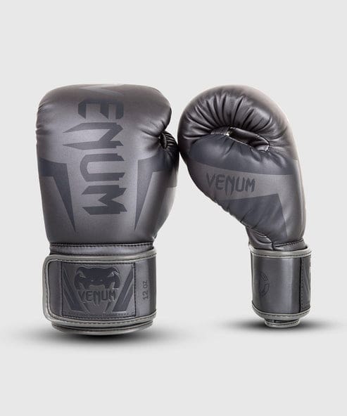 Venum Elite Boxing Gloves - Grey/Grey - Image 2