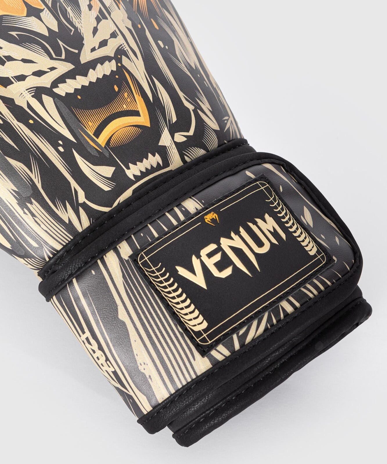 Venum Tiger Boxing Gloves - Black/Neon Orange - Image 2