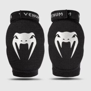 Venum Kontact KIDS Elbow Guards - Black/Silver