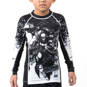 Fusion Fight Gear Batman Confidential Noir Kids BJJ Rash Guard