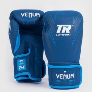 Venum X Top Rank Original Impact Boxing Gloves - Navy Blue