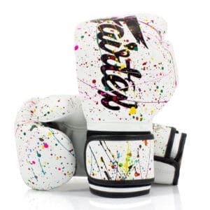 Fairtex BGV14PT White Painter Boxing Gloves