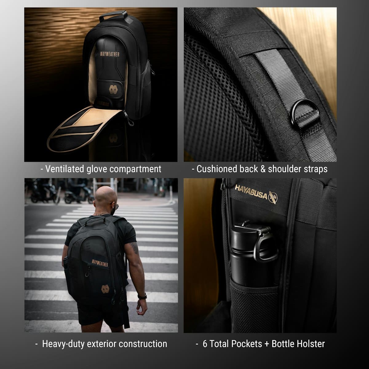 Hayabusa Mayweather Boxing Backpack - Image 3