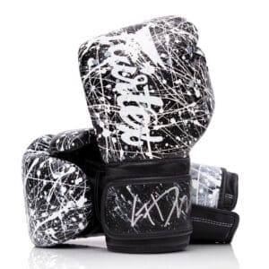 Fairtex BGV14 Microfiber Gloves - Art Collections - Black/White Painter