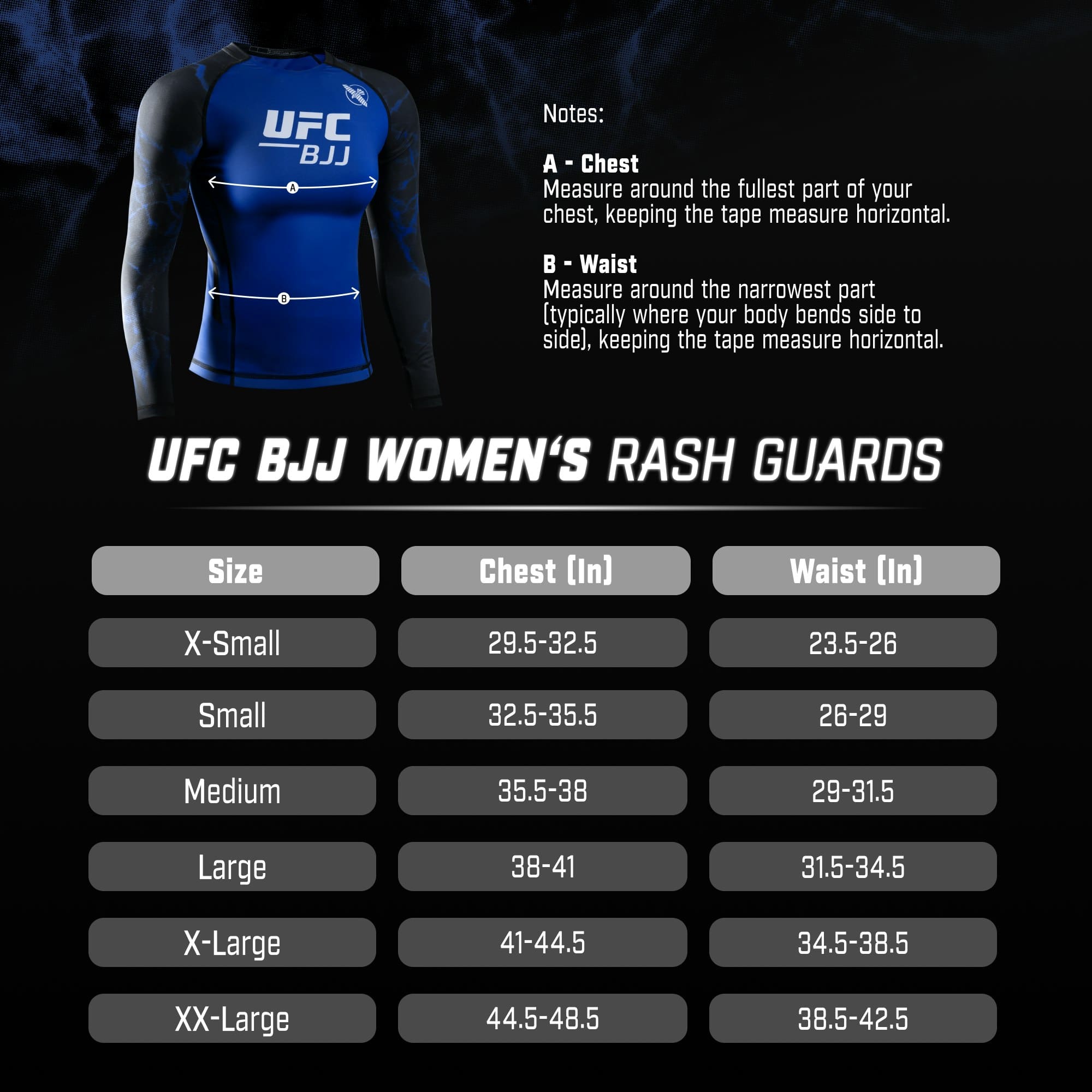 UFC BJJ Women’s Long Sleeve Rash Guard - Multiple Colours - Image 3