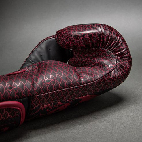 Venum x Assassin's Creed Shadows Boxing Gloves - Burgundy/Black - Image 4