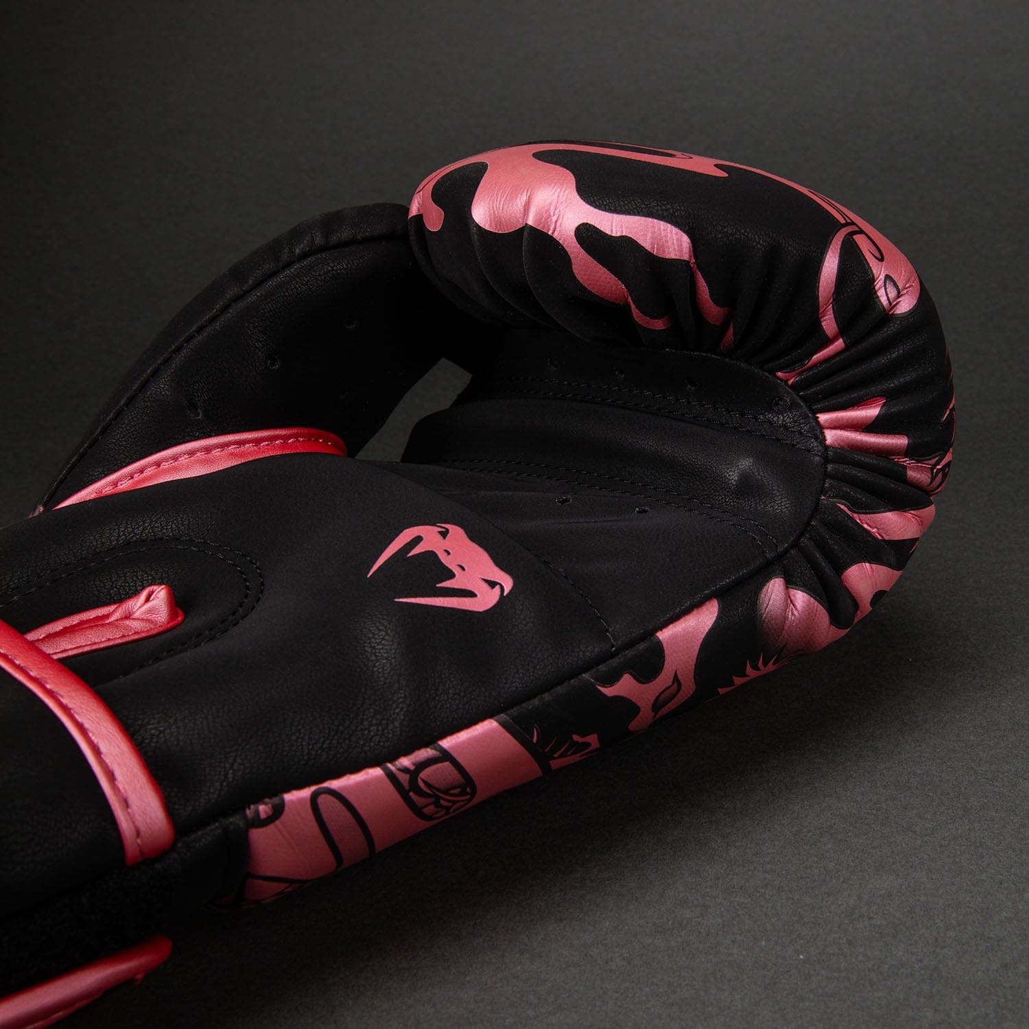 Venum Dragon's Flight Boxing Gloves - Black/Metallic Pink - Image 5